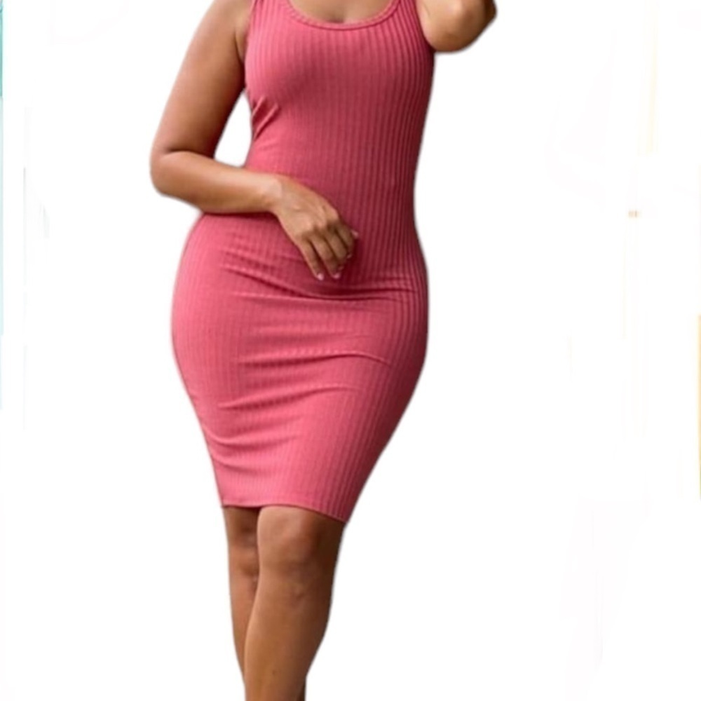 Ribbed sundress. Ash red. Medium. NWOT